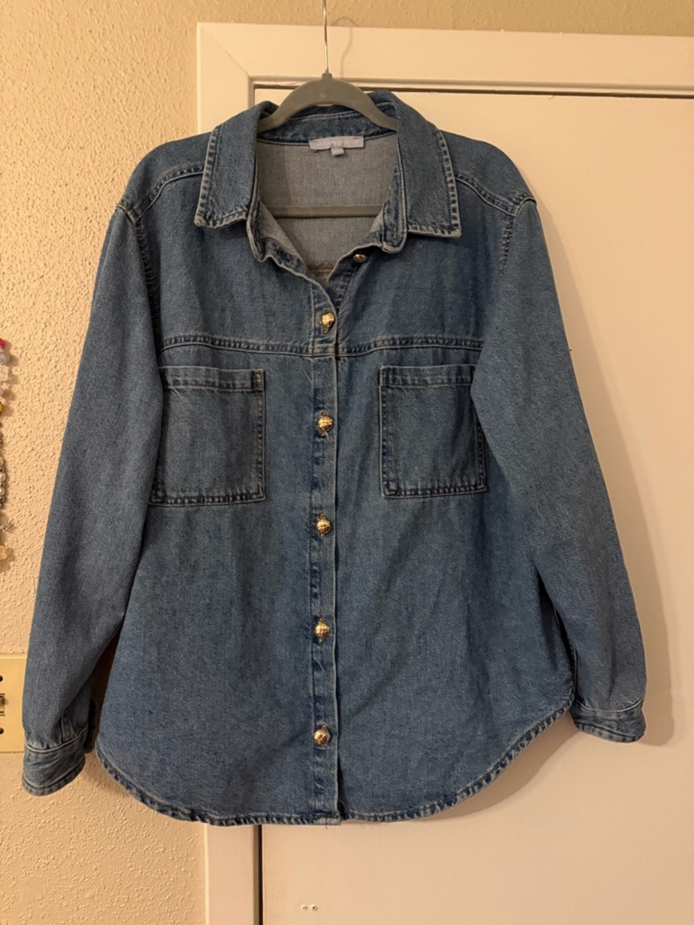 ANTONIO MELANI Blue Denim Shacket